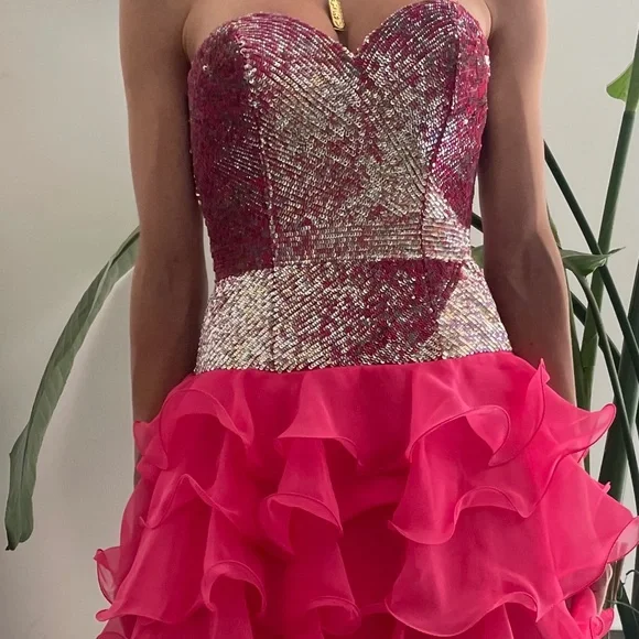 Sherri Hill | Dresses | Sherri Hill Hot Pink Cocktail Dress Size 4 |  Poshmark